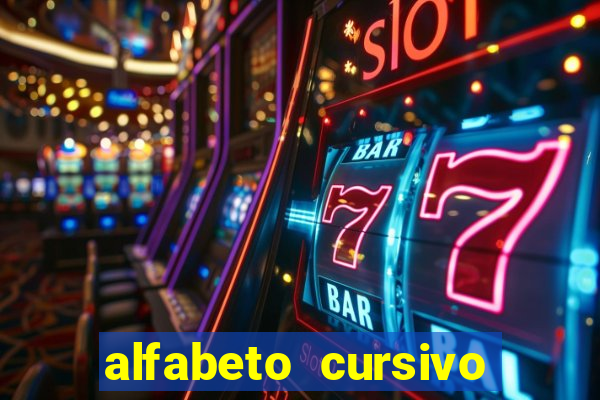 alfabeto cursivo pontilhado para imprimir pdf