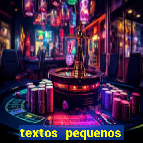 textos pequenos para alfabetizar