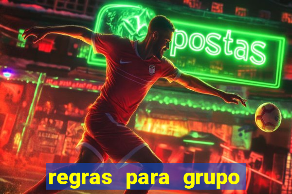 regras para grupo de futebol no whatsapp