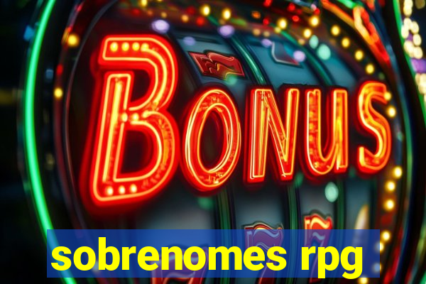 sobrenomes rpg