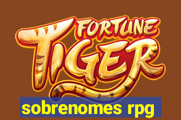 sobrenomes rpg