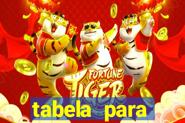 tabela para misturar cores