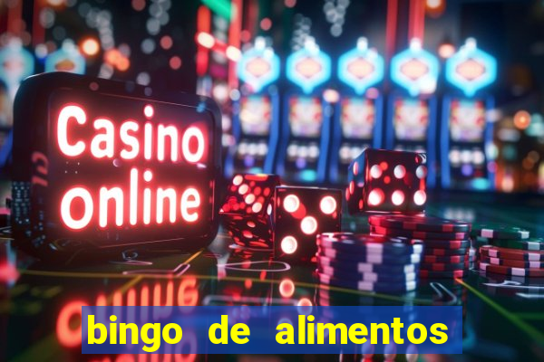 bingo de alimentos saludables para imprimir