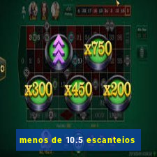 menos de 10.5 escanteios