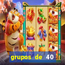 grupos de 40 dezenas da quina