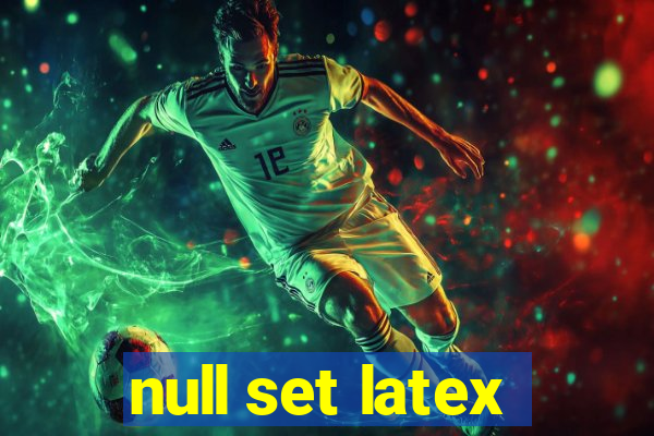null set latex