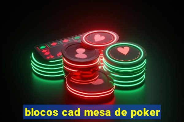 blocos cad mesa de poker