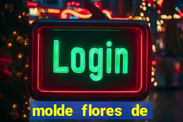 molde flores de papel para imprimir