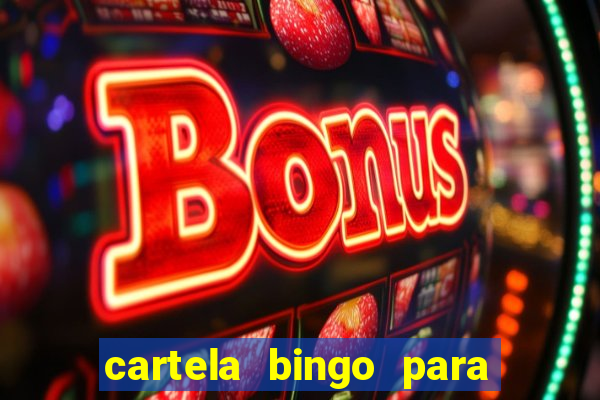 cartela bingo para cha de cozinha imprimir gratis