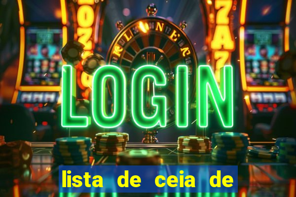 lista de ceia de natal para 20 pessoas