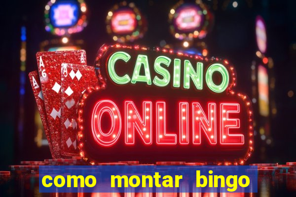 como montar bingo brinquedos toia
