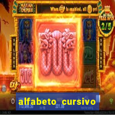 alfabeto cursivo para treinar caligrafia