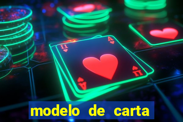 modelo de carta para encontristas