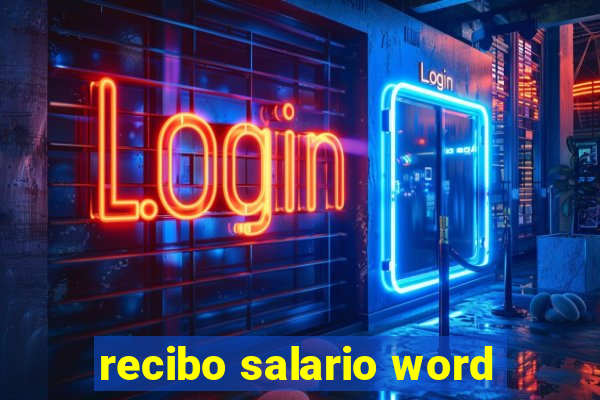 recibo salario word
