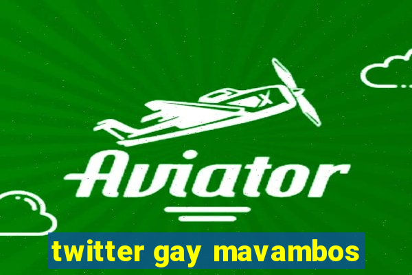 twitter gay mavambos