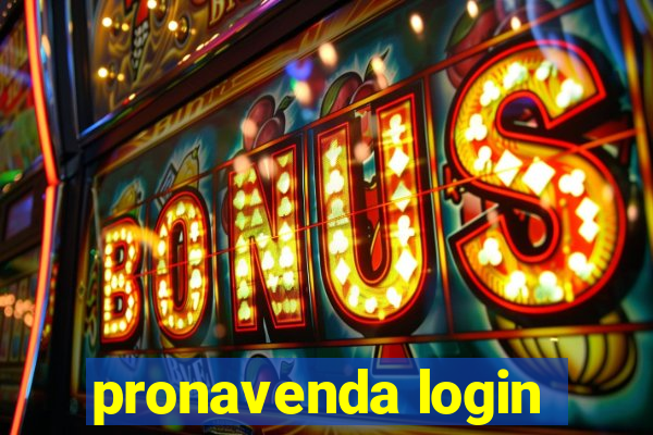 pronavenda login