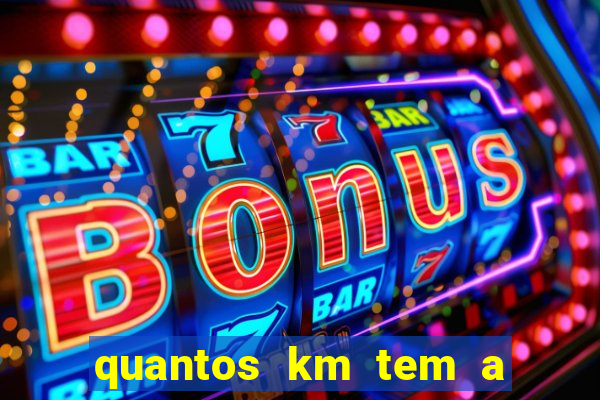 quantos km tem a serra de santos
