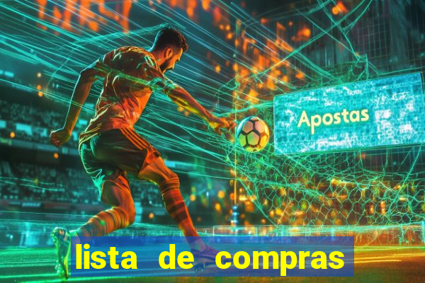 lista de compras para 2 pessoas