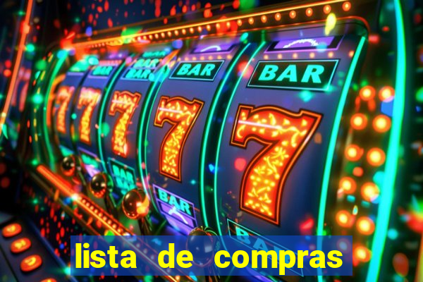 lista de compras para 2 pessoas
