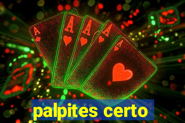 palpites certo