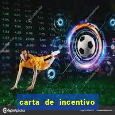 carta de incentivo para alunos