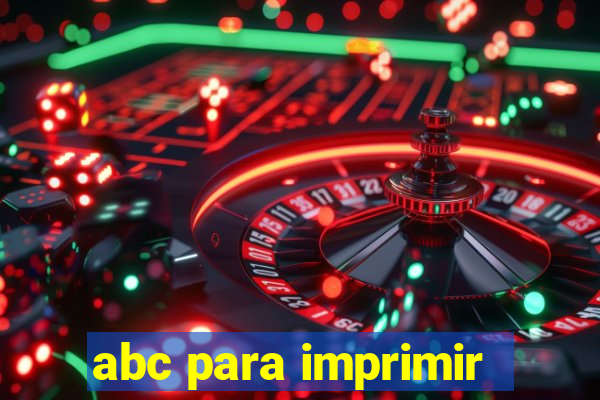 abc para imprimir