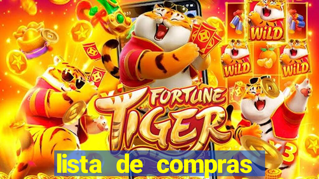 lista de compras supermercado para imprimir