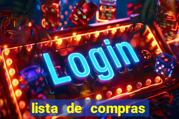 lista de compras supermercado para imprimir