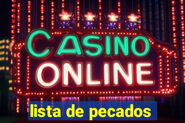 lista de pecados