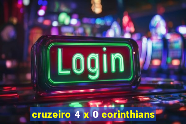 cruzeiro 4 x 0 corinthians