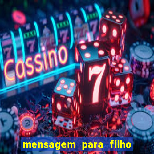 mensagem para filho jogador de futebol