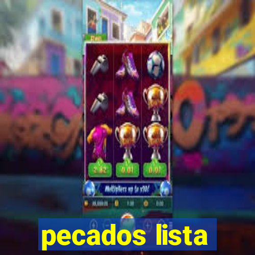 pecados lista