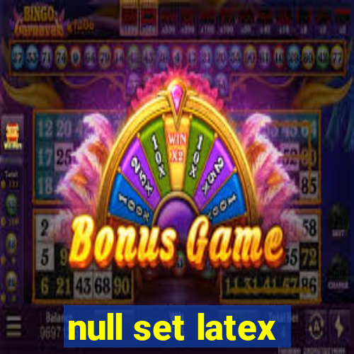 null set latex