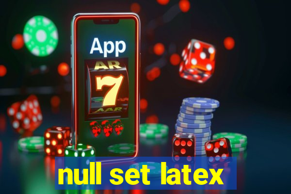 null set latex
