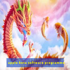 apple beta software programme
