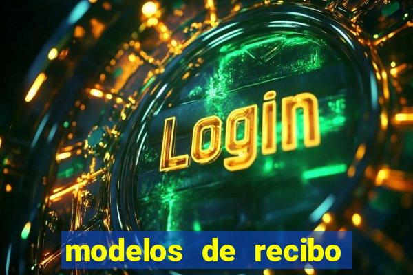 modelos de recibo de pagamento word