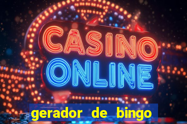 gerador de bingo cha de bebe