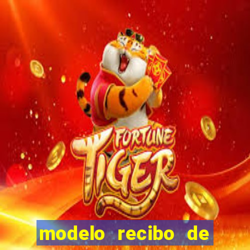 modelo recibo de pagamento word