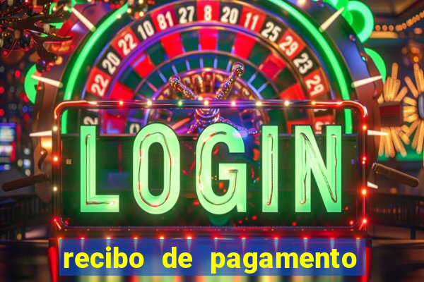 recibo de pagamento simples word