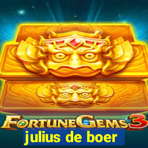 julius de boer