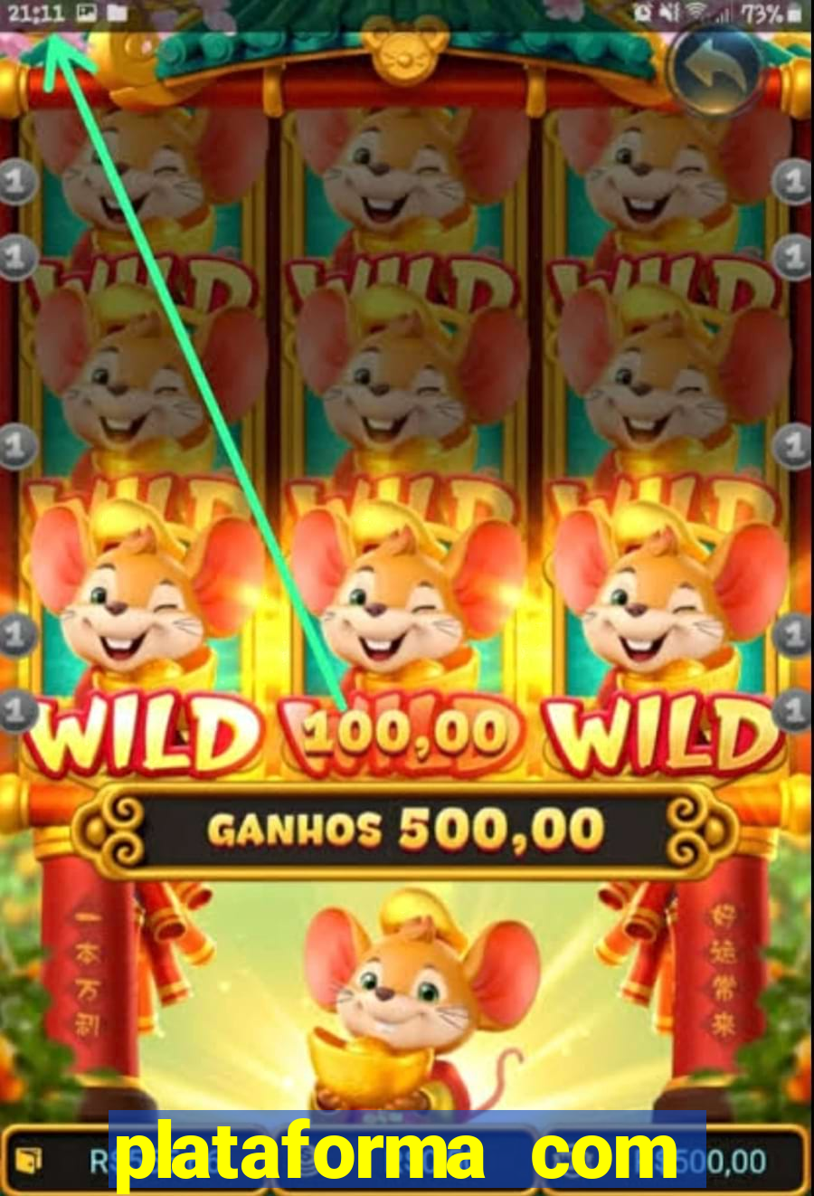 plataforma com porcentagem de jogos