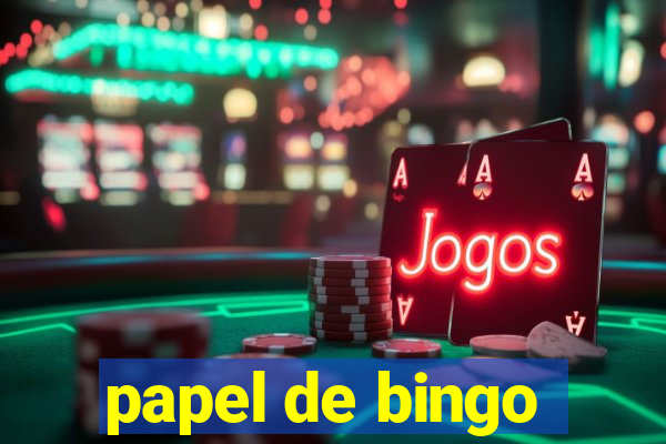 papel de bingo