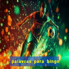 palavras para bingo de cha de lingerie