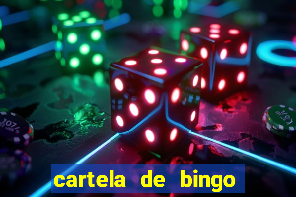 cartela de bingo cha de panela