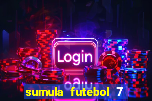 sumula futebol 7 society excel