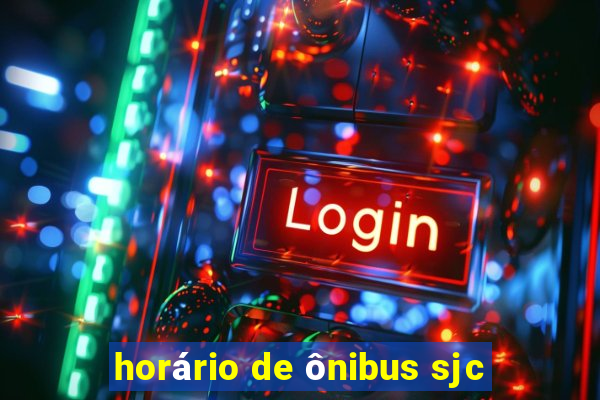 horário de ônibus sjc
