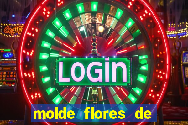 molde flores de papel para imprimir