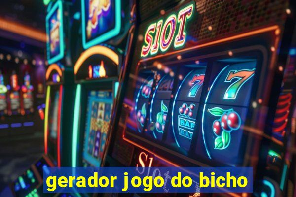 gerador jogo do bicho