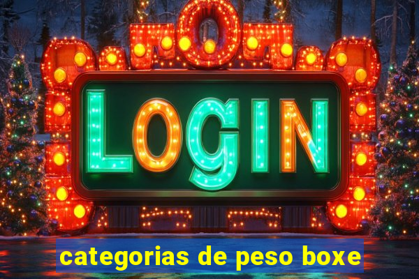 categorias de peso boxe
