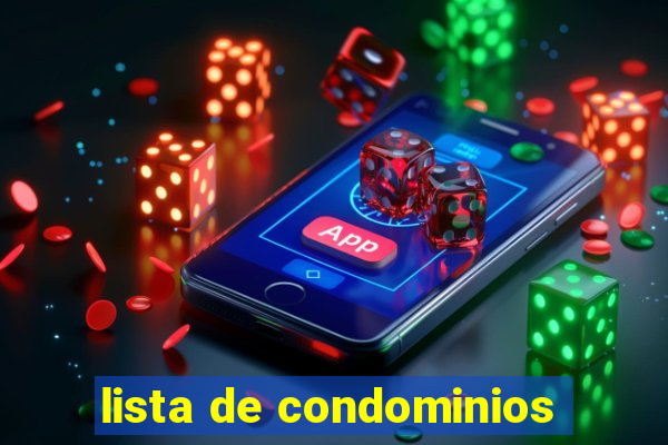 lista de condominios
